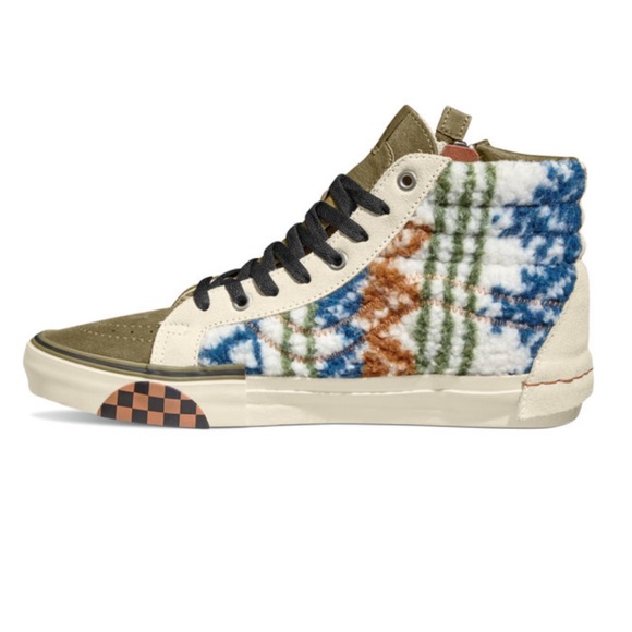 VANS MIXED TEXTILE SK8-HI REISSUE CAP SHOES - Picture 2 of 11